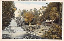 Old Orchard Beach ME Maine York County New England Waterfalls Vtg Postcard W8 picture