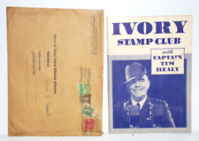 Ivory Stamp Club with Captain Tim Healy 1934 Album SNOW Soap Mint w Envelope picture