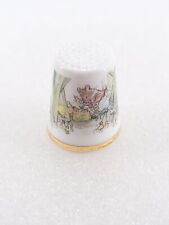 VTG Royal Doulton Basil in the Rushes Summer '83 Brambly Hedge Porcelain Thimble picture