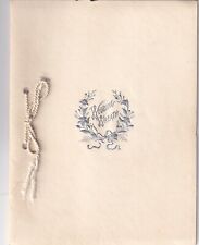 Vtg 1913 Wedding Wreath Souvenir Marriage Booklet w Envelope Otis & Sons Unused picture