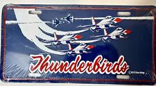 Thunderbirds Vintage License Plate Aluminum New Still In Plastic Collectable picture