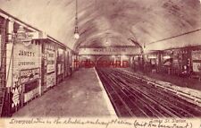 1908 LIVERPOOL. JAMES ST. STATION, ENGLAND UK Mackie & Gladstone ad picture