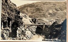 RPPC Chelan River Bridge Washington Real Photo Postcard c1930 picture