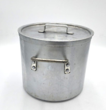 Vintage A Leyse 12 Qt Heavy Aluminum Stockpot  No 5312 Made in USA W/ Lid picture
