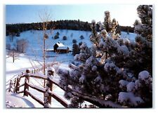 Postcard New England Scenic Newly Fallen Snow Winter ME VT NH NES2A K3 picture