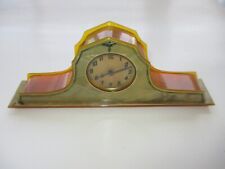 vintage Celluloid Bakelite 1920's wind-up clock NO CHIPS on CELLULOID picture