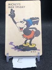 1935 Whitman Disney Old Maid Card Game Mickeys Man Friday E Lower Grade picture