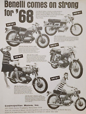 1968 Benelli Motorcycle Print Ad Sprite 125 Barracuda 250 Sprite 200 picture