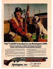 1976 Jim Catfish Hunter New York Yankees Pitcher Remington 1100 Shotgun Print Ad picture