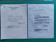 Robert W Kean New Jersey US Representative Congress Signed Autograph 1958 Letter picture