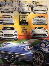 Porsche Parade Palm Springs  2023 poster 75 years Of performance￼ picture