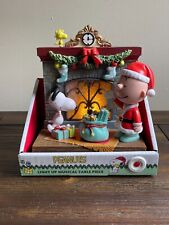 Peanuts Light Up Musical Table Snoopy Charlie Brown Woodstock Christmas 2022 picture