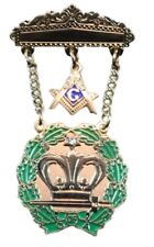 Amaranth Past Royal Patron 1 Stone & Square & Compass Masonic Jewel picture