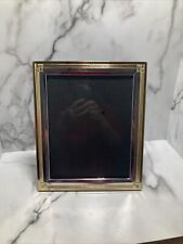 GOLD AND SILVER TONE METAL PICTURE FRAME PHOTO Fits 8”x10” Vtg 1997 picture