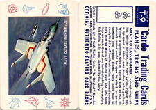 1958 Leaf, Cardo Trading Cards, #T-9 Navy Cutlass Fighter Airplane picture
