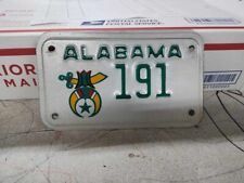 Alabama Expired 2020 Motorcycle Shriners License plate 191 picture