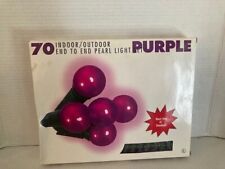 Vintage Pearl Purple Christmas String Lights 70 lights picture