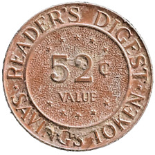 Vintage Readers Digest 52 Cents Savings Token Collectible RARE Coin picture