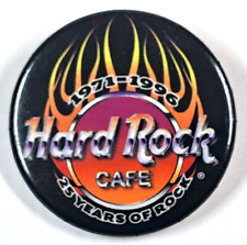 Hard Rock Cafe 1971-1996 25 year button pinback picture