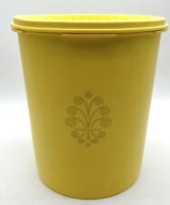 Vintage Tupperware 807-7 Daisy Bright Yellow Servalier Canister With Lid picture