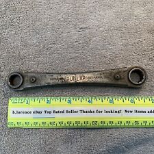 Vintage Dunlap Tools USA Box End 12 Pt Point Ratcheting SAE Wrench 1/2 & 9/16 picture