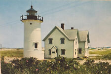 Postcard Race Point Lighthouse & Caretakers Home Provincetown Massachuesetts MA picture