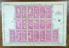 1916 GREENWICH VILLAGE SOHO MANHATTAN NEW YORK CITY NY Bromley Land & Street Map picture