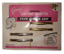 Goody Original Stay Tight Barrettes With Foam Rubber Grip Goodman & Sons 1950s picture