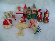 Lot of 10 Vintage Handcrafted Japan Ornaments Mr Christmas, Knee Hugger & Others picture