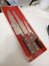 Set/3 Vtg New in Box Sabatier France Lion Carving Slicing Knives Chef Knife picture