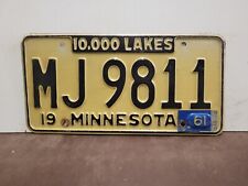 1961 Minnesota License Plate Tag Original. picture