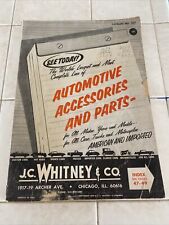 Vintage J C Whitney & Co - Auto Accessories & Parts - Catalog No. 277 picture