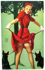 1944 GIL ELVGREN 'FOLLIES GIRLS' PINUP MUTOSCOPE CARD, 