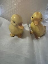 Vintage Lefton Duckling Chicks Figurines Yellow Ducks Japan 3.5