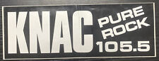 Vintage KNAC 105.5 Pure Rock Radio Station Bumper Sticker picture