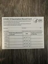 🔥🔥Genuine 1 CDC COVID-19 Vaccination Blank Card  The Actual Original Card🔥🔥 picture