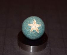 Victorin Era 1800's Antique Toy Star Fired Clay Marble Shooter Size .750