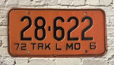 1972 Missouri Truck License Plate # 28-622 picture