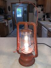 Electrified Dietz Monarch Lantern NY USA Glass Globe Lantern Tubular Barn Lamp picture