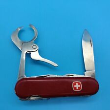 Wenger Cigar Cutter Swiss Army Knife Red 85mm USED  picture