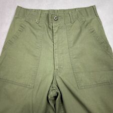 Vintage US Military Pants Mens 30x34 Green Vietnam War Era Trouser Cargo Combat picture
