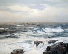 Art Oil painting Low-Moon-Frederick-Judd-Waugh-oil-painting seascape waves picture