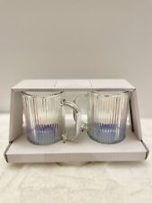 Cupcakes and Cashmere Set of 2 Irridescent Optic Mugs New picture