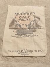 Vintage Murphy's Calf Meal Cloth Feed Sack WI picture
