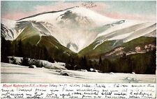 Mount Washington in Winter New Hampshire White Mountains NH 1907 UDB Postcard picture