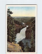 Postcard Upper Falls Yellowstone Park USA picture