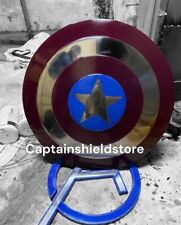 Collectible Handpainted Christmas Gift Captain America Metal Shield 22 Inch picture