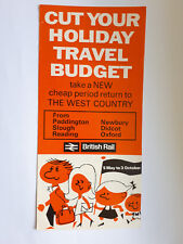 British Rail - 1968 May - Cheap Period Return to The West Country - Fare Guide  picture