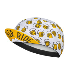 Classic Retro Beer Coffee Ice Cream Cartoon Polyester Cycling Caps Bicycle Quick picture