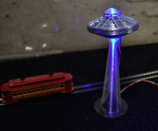 N Z Scale AREA 51 SpaceShip UFO Sci-Fi Flying Saucer LED Blue Orb Abduction Beam picture